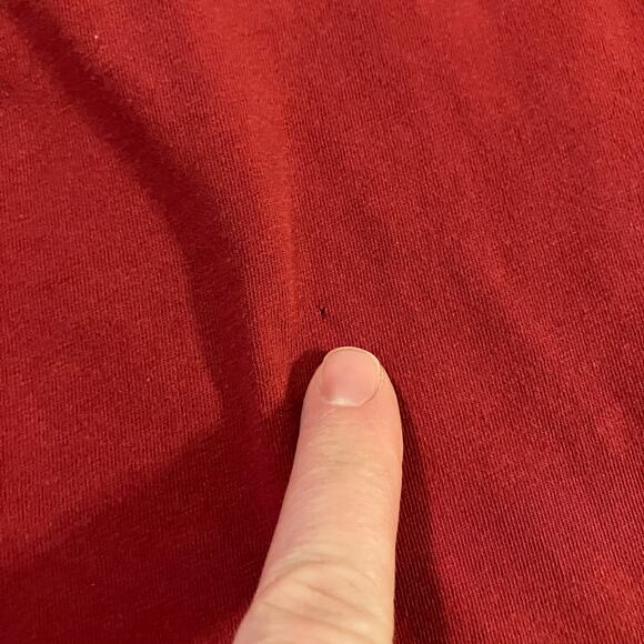 VTG Hollister T Shirt Sz XL Red Single Stitch Logo Huntington Beach Surfer Y2k - Picture 8 of 10